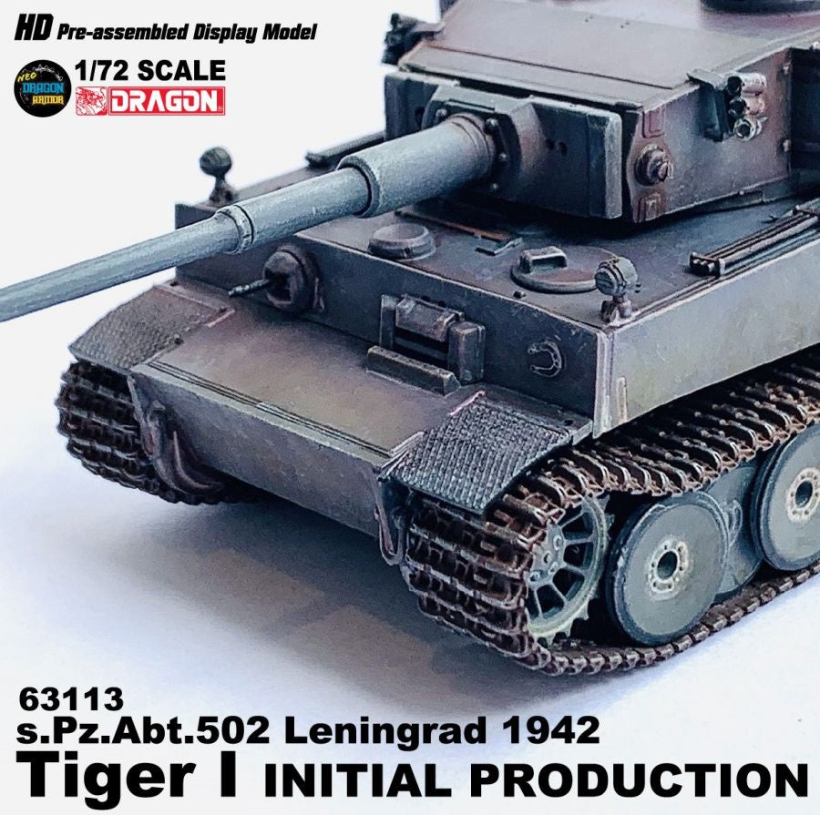 Tiger I INITIAL PRODUCTION s.Pz.Abt.502 Leningrad 1942 DRAGON ARMOR 1/72 63113