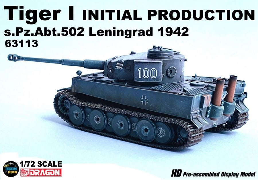 Tiger I INITIAL PRODUCTION s.Pz.Abt.502 Leningrad 1942 DRAGON ARMOR 1/72 63113