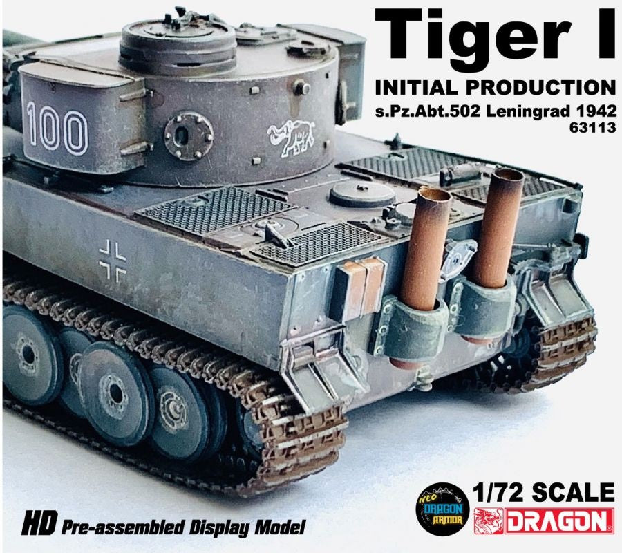 Tiger I INITIAL PRODUCTION s.Pz.Abt.502 Leningrad 1942 DRAGON ARMOR 1/72 63113