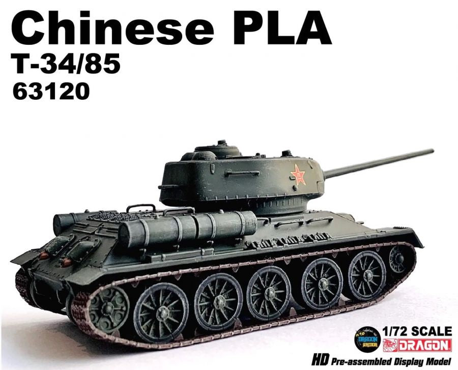 Chinese PLA T-34/85 Dragon Armor 1/72 63120