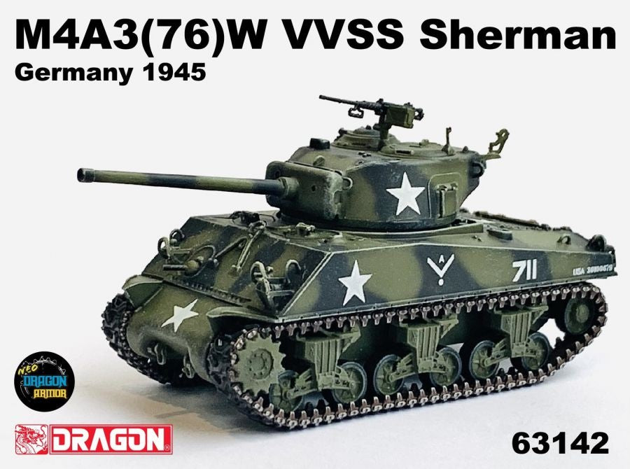 M4A3(76)W VVSS Sherman Germany 1945 DRAGON ARMOR 1/72 63142
