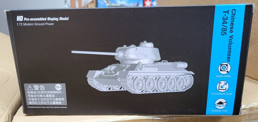 Chinese Volunteer T-34/85 no. 215 Korean War Dragon Armor 1/72 63144
