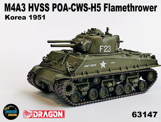 M4A3 HVSS POA-CWS-H5 Flamethrower Korea 1951 DRAGON ARMOR 1:72 63147