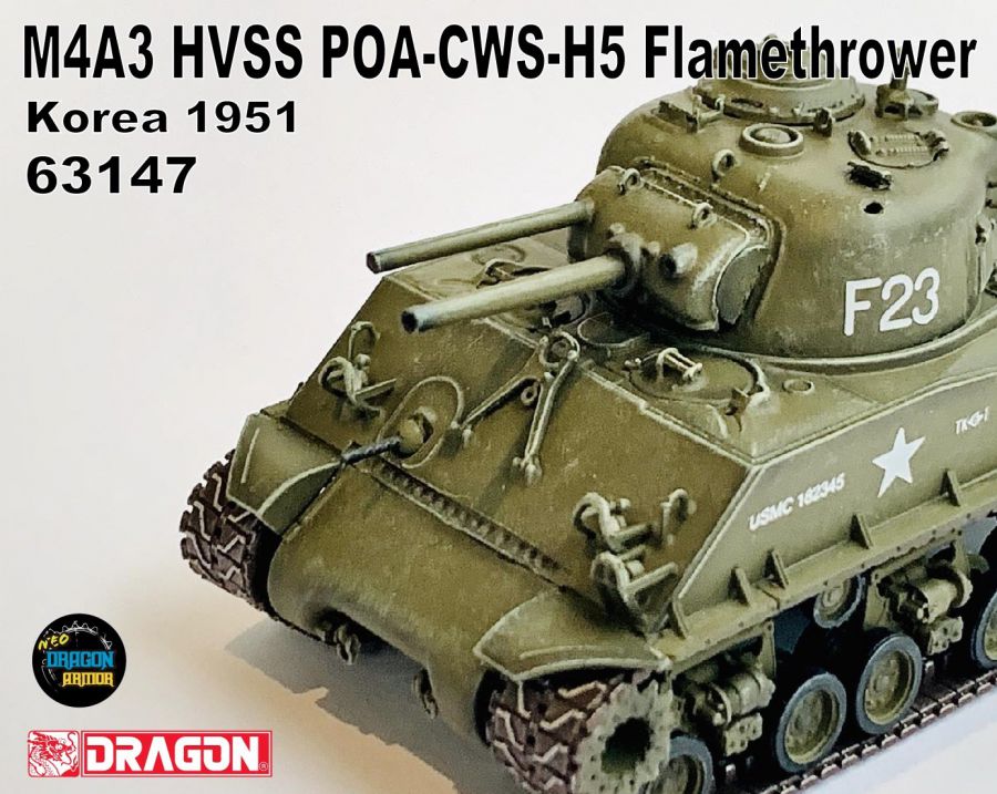 M4A3 HVSS POA-CWS-H5 Flamethrower Korea 1951 DRAGON ARMOR 1:72 63147
