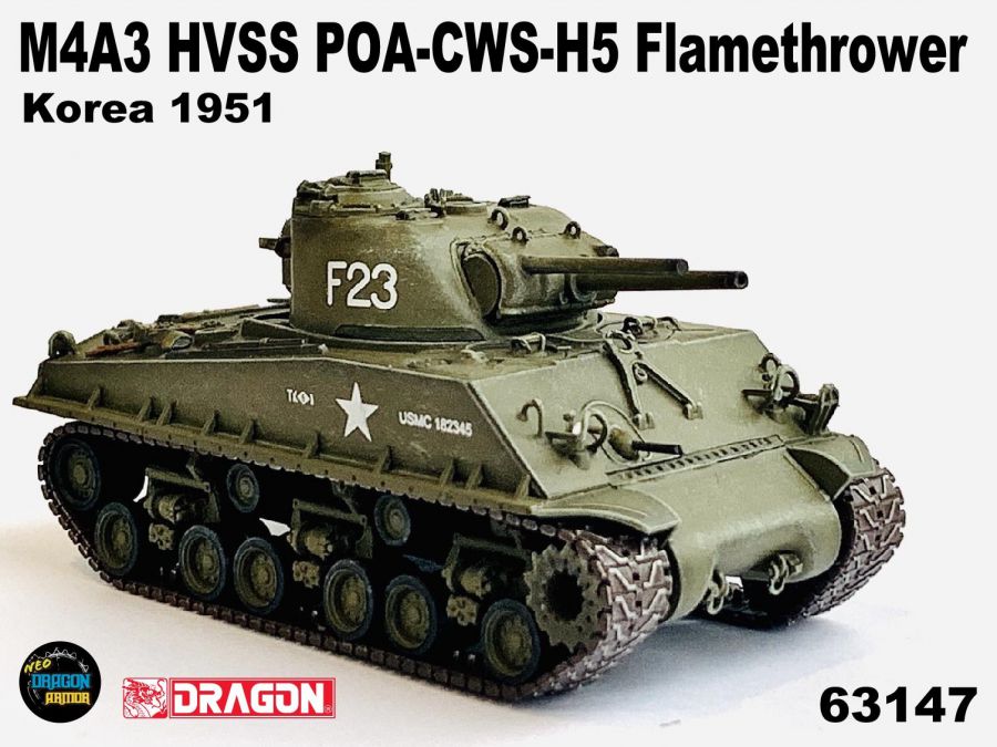 M4A3 HVSS POA-CWS-H5 Flamethrower Korea 1951 DRAGON ARMOR 1:72 63147