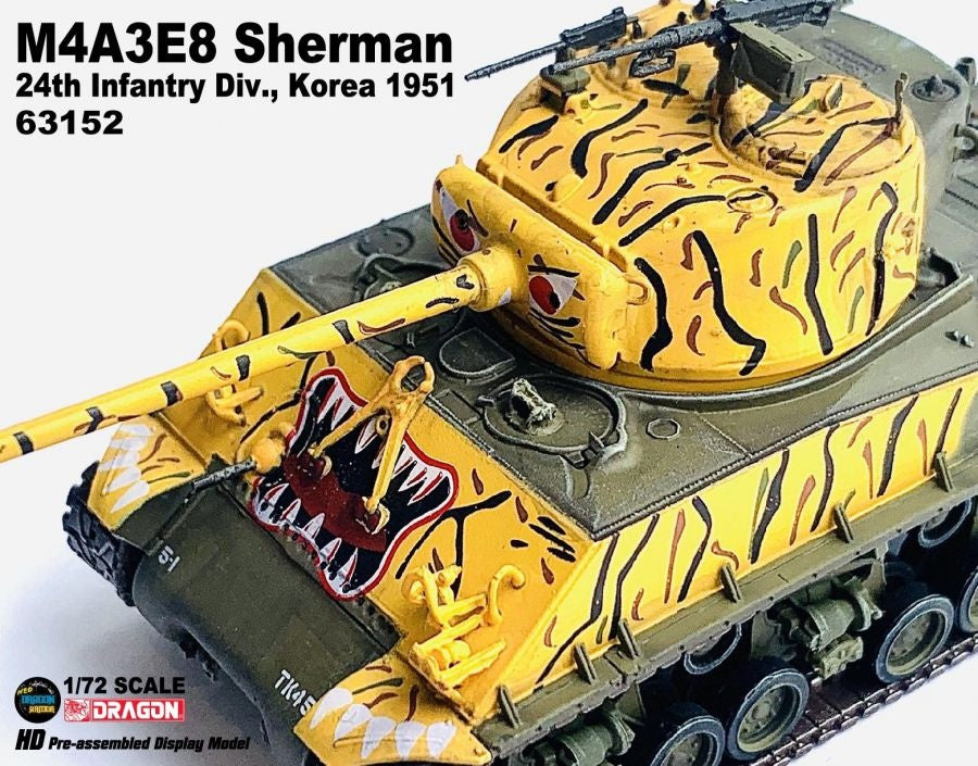 M4A3E8 Sherman 24th Infantry Div. Korea 1951 DRAGON ARMOR 1/72 63152