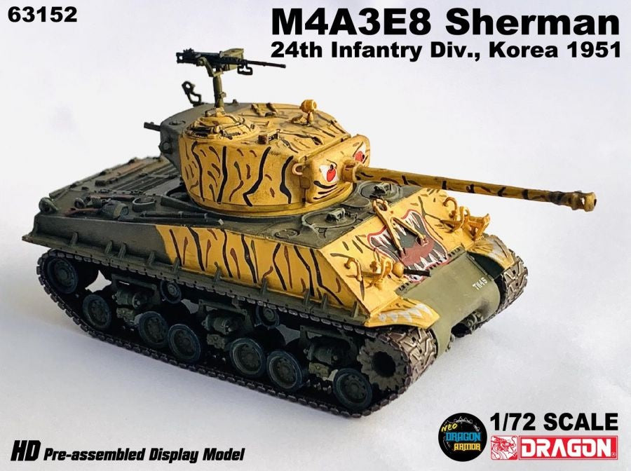 M4A3E8 Sherman 24th Infantry Div. Korea 1951 DRAGON ARMOR 1/72 63152