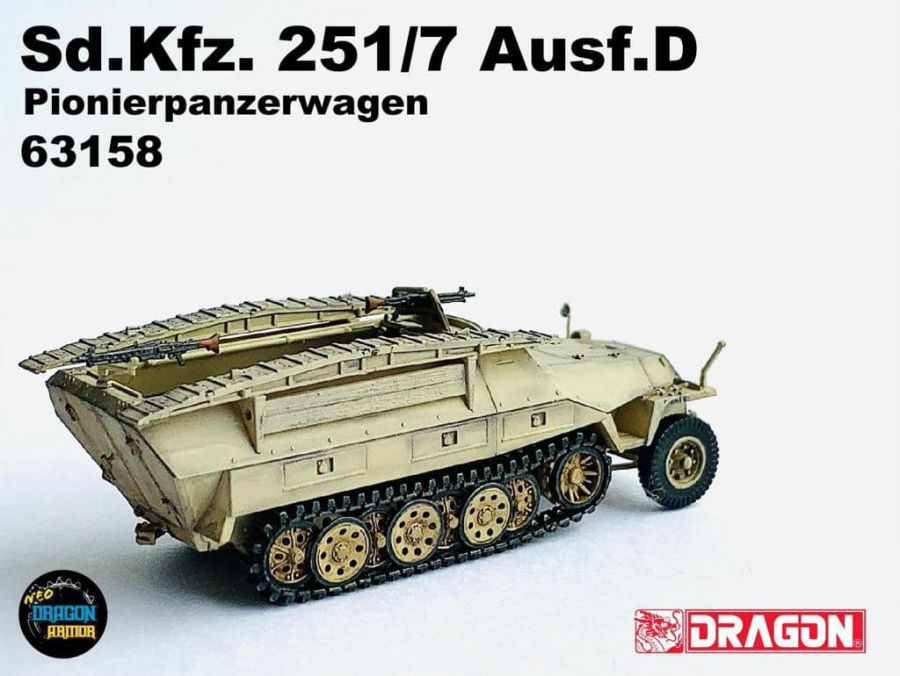 Sd.Kfz. 251/7 Ausf.D Pionierpanzerwagen DRAGON ARMOR 1:72 63158
