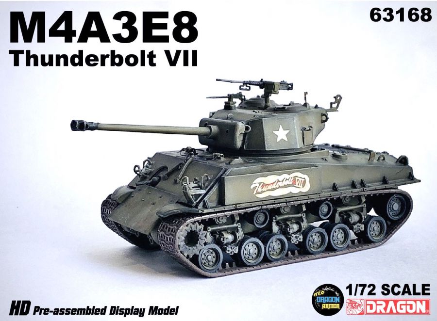 M4A3E8 Thunderbolt VII Commander of 37th Tank Battalion DRAGON ARMOR 1:72 63168