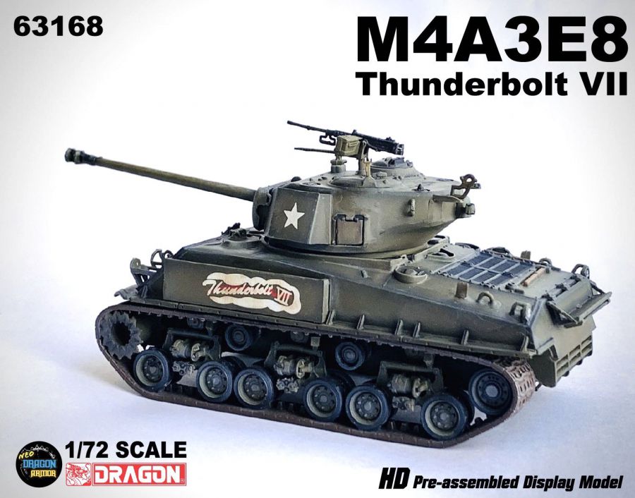 M4A3E8 Thunderbolt VII Commander of 37th Tank Battalion DRAGON ARMOR 1:72 63168