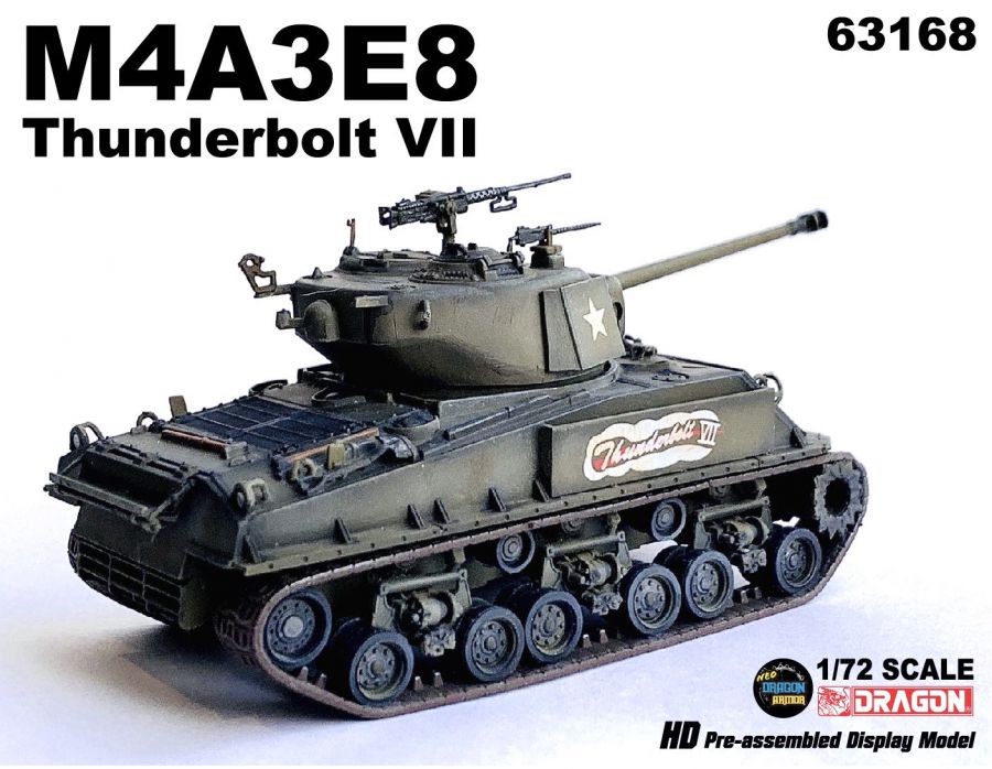 M4A3E8 Thunderbolt VII Commander of 37th Tank Battalion DRAGON ARMOR 1:72 63168