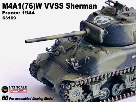M4A1(76)W VVSS Sherman France 1944 DRAGON ARMOR 1:72 63169