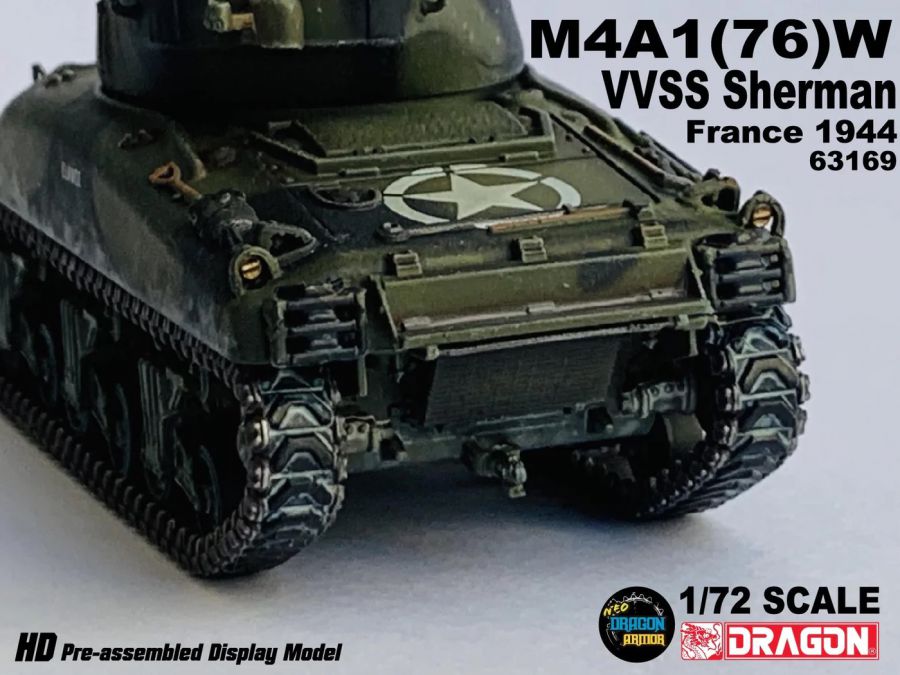 M4A1(76)W VVSS Sherman France 1944 DRAGON ARMOR 1:72 63169