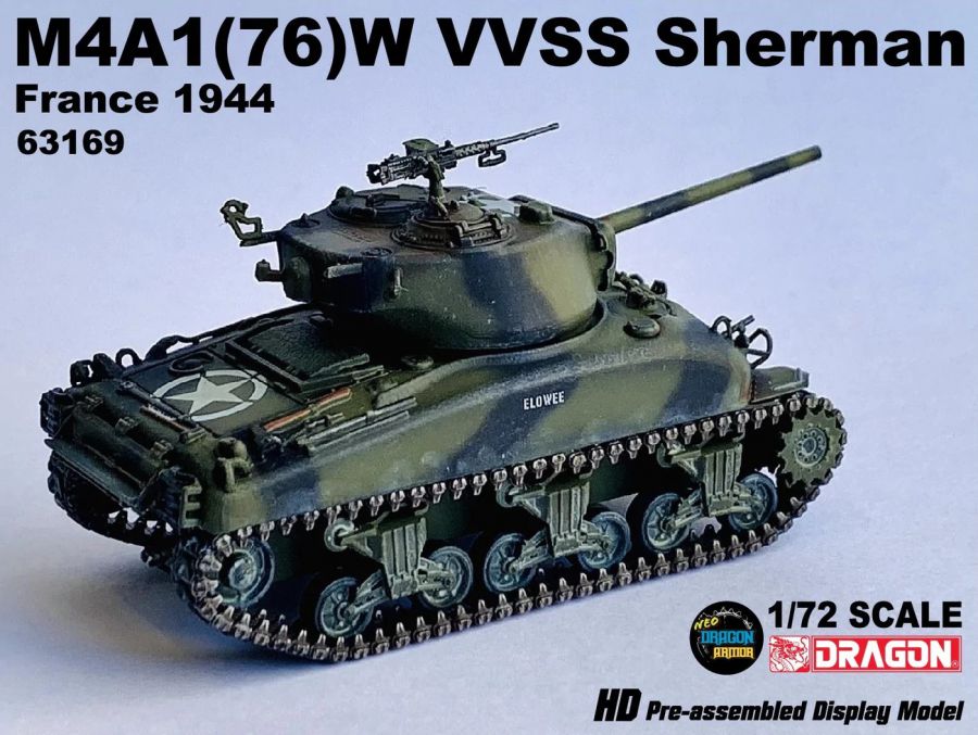 M4A1(76)W VVSS Sherman France 1944 DRAGON ARMOR 1:72 63169
