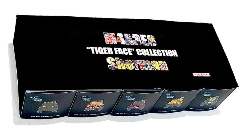M4A3E8 Sherman "Tiger Face" Collection Bundle Set (5 tanks) DRAGON ARMOR 1/72 63170