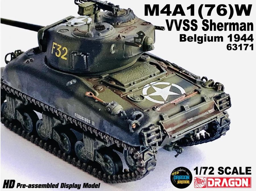 M4A1(76)W VVSS Sherman Belgium 1944 DRAGON ARMOR 1:72 63171