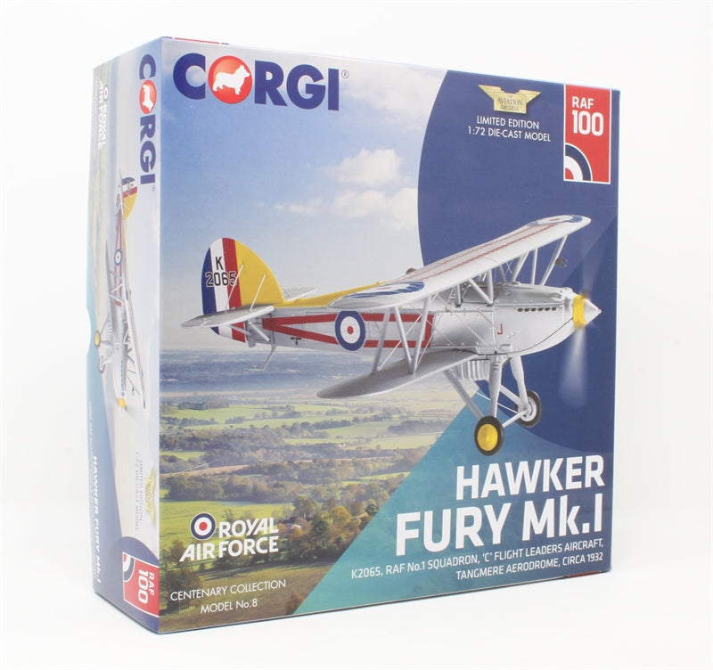 Hawker Fury Mk.I, K2065, RAF No.1 Squadron CORGI 1:72 AA27304
