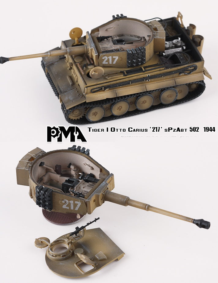 TIGER I MID OTTO CARIUS ‘217’ PMA 1:72 P0331