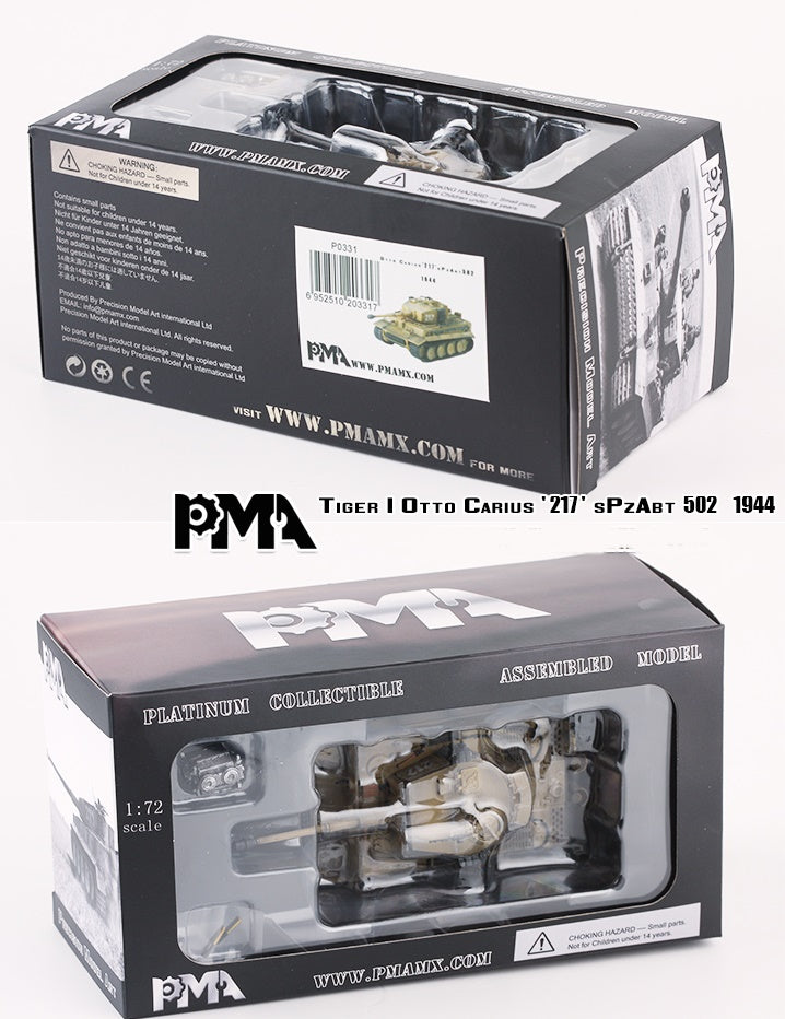 TIGER I MID OTTO CARIUS ‘217’ PMA 1:72 P0331