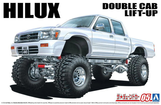 LN107 TOYOTA Hilux Pick-Up Double Cab Lift Up Aoshima 1:24 plastic kit 06131