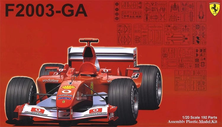 Ferrari F2003-GA Japan Italy Monaco Spain GP Fujimi 1/20 plastic kit 09209