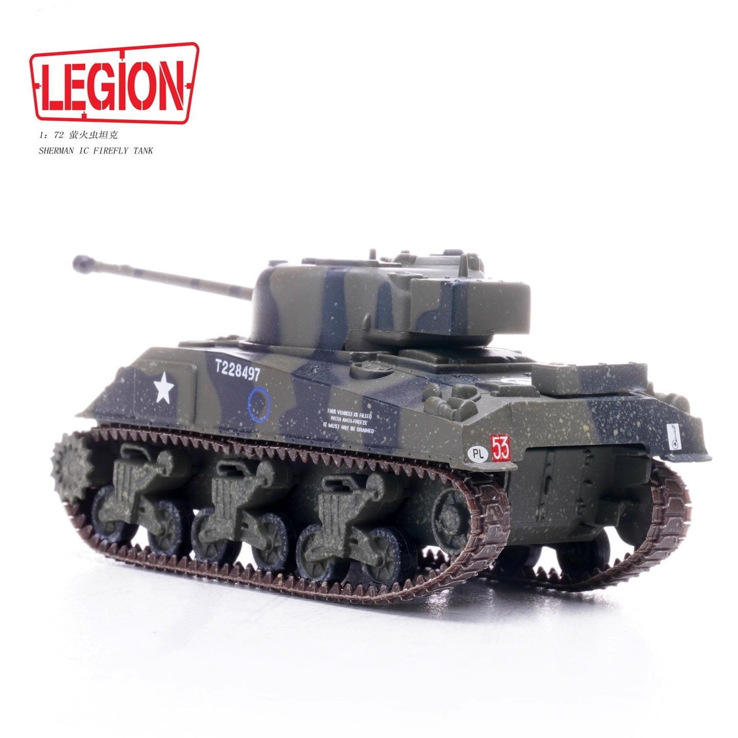Sherman Firefly VC, 1st Armoured Division, Normandy 1944 LEGION 1:72 12010LI