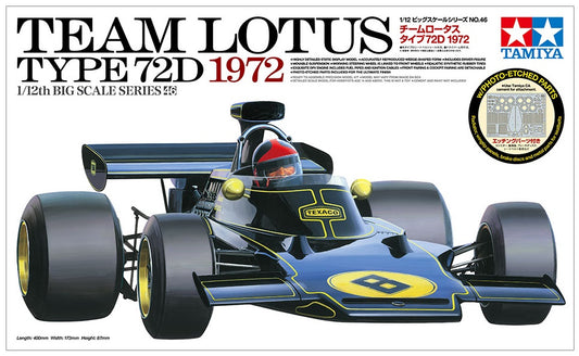 Team Lotus Type 72D 1972 TAMIYA 1/12 plastic kit 12046