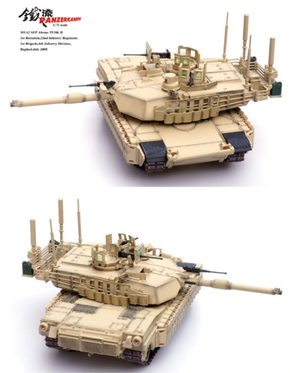 US M1A2 Abrams Main Battle Tank with TUSK II Panzerkampf  1/72 12210PA