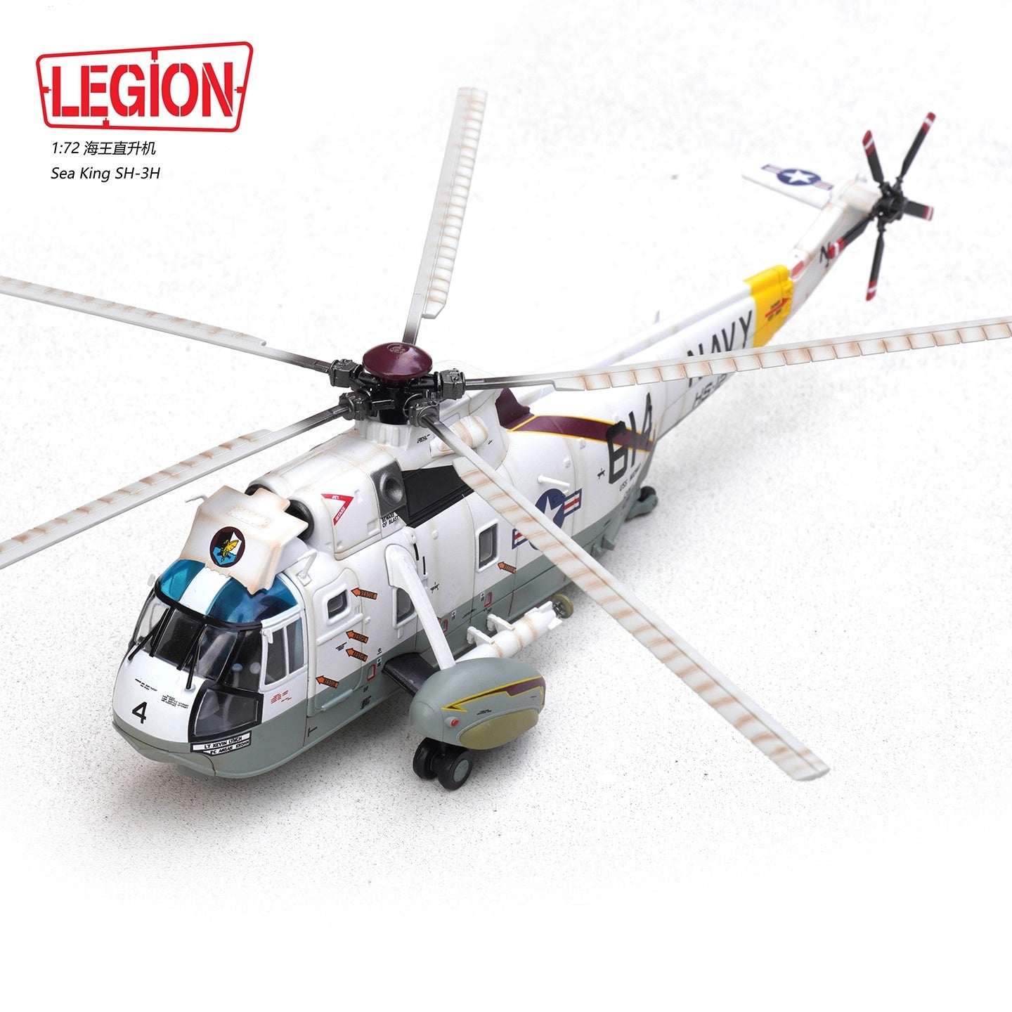 Sikorsky SH-3H Sea King USN HS-12 Wyverns, NF614 LEGION 1/72 14055LD