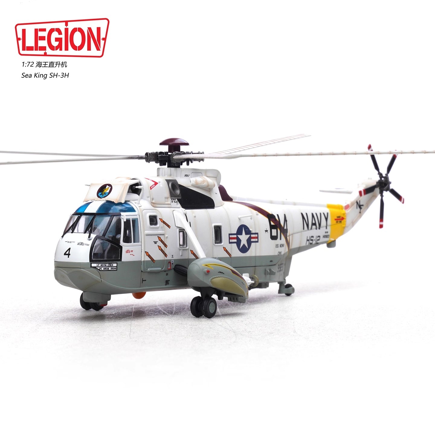 Sikorsky SH-3H Sea King USN HS-12 Wyverns, NF614 LEGION 1/72 14055LD