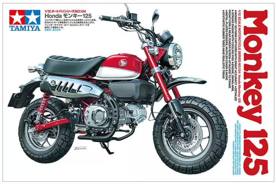 HONDA MONKEY 125 motorcycle Tamiya 1/12 plastic kit 14134