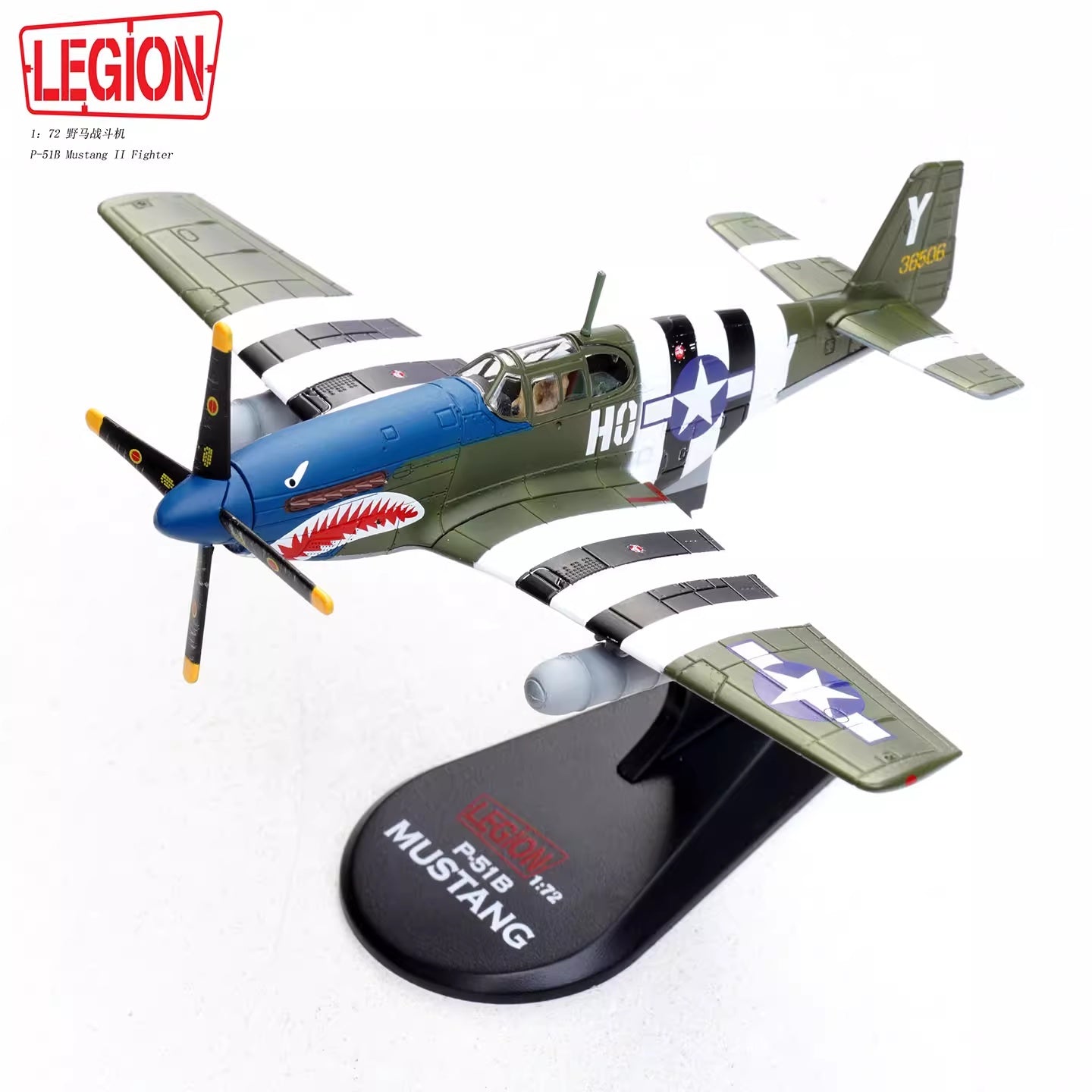 North American P-51B Mustang «Blue-Nosed Bastards» (1943) LEGION 1:72 14606LF