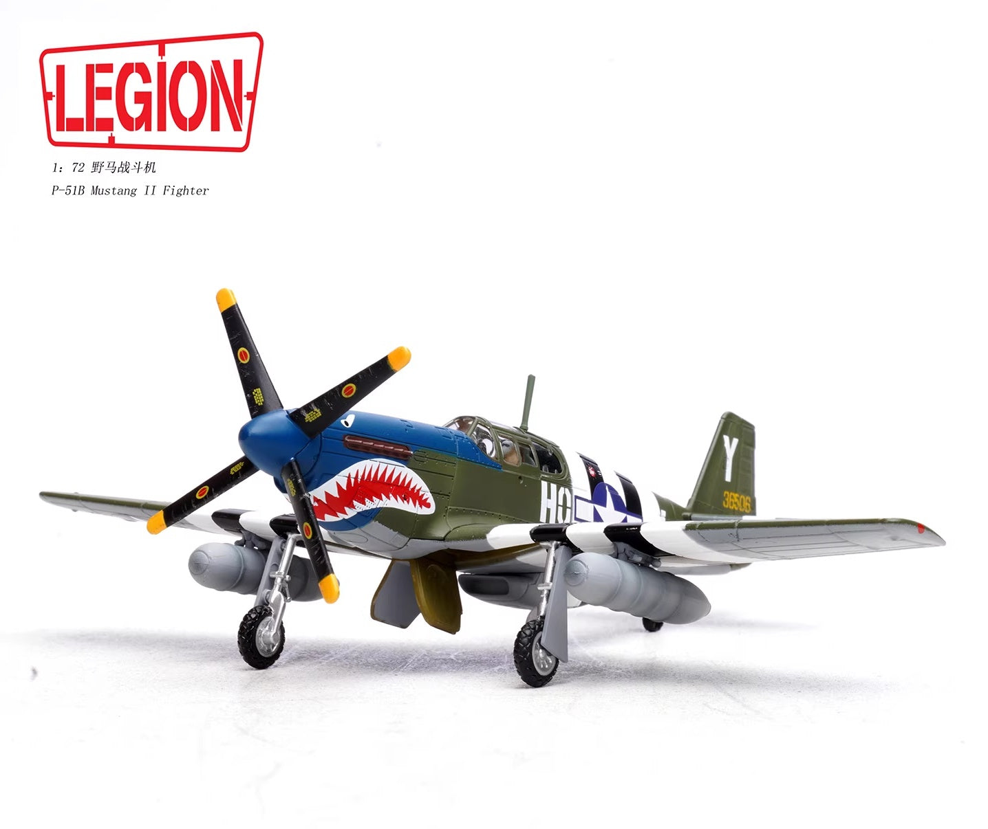North American P-51B Mustang «Blue-Nosed Bastards» (1943) LEGION 1:72 14606LF
