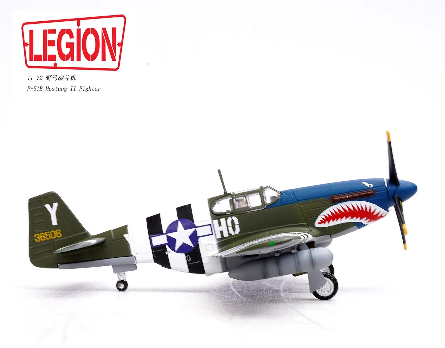 North American P-51B Mustang «Blue-Nosed Bastards» (1943) LEGION 1:72 14606LF