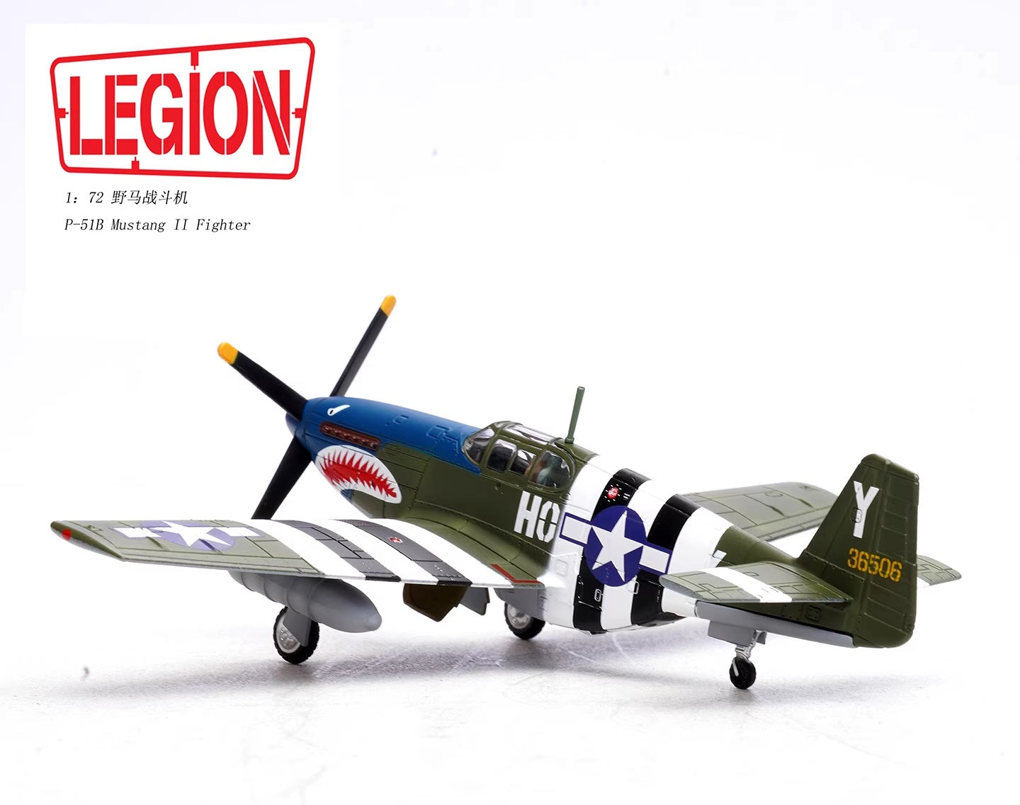 North American P-51B Mustang «Blue-Nosed Bastards» (1943) LEGION 1:72 14606LF