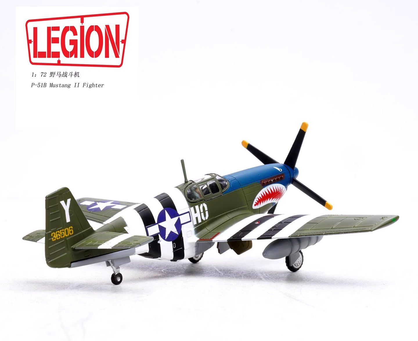 North American P-51B Mustang «Blue-Nosed Bastards» (1943) LEGION 1:72 14606LF