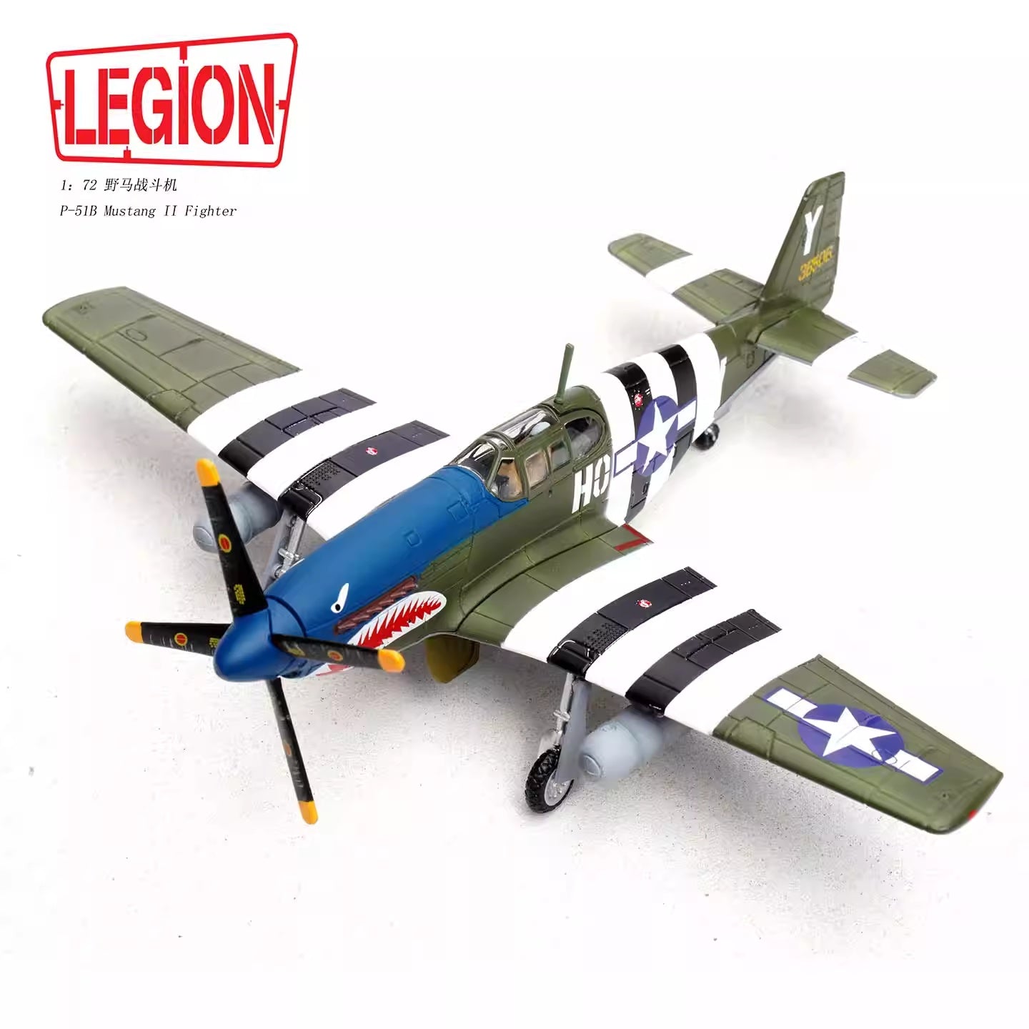 North American P-51B Mustang «Blue-Nosed Bastards» (1943) LEGION 1:72 14606LF