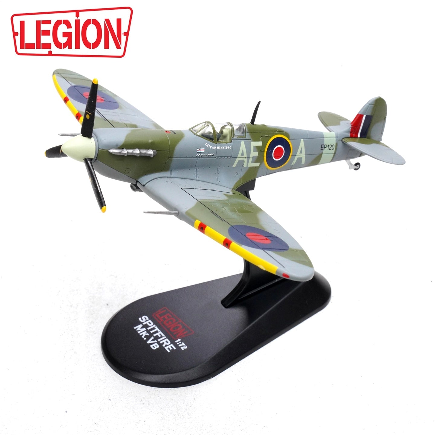 Supermarine Spitfire MKVB AE-A 402 Sqn. LEGION 1/72 die-cast model 14618LB