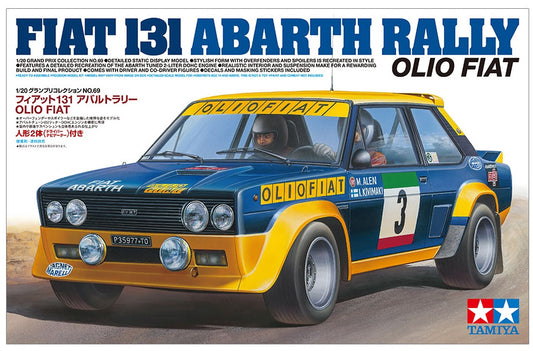 131 ABARTH RALLY OLIO FIAT Tamiya 1:20 plastic kit 20069