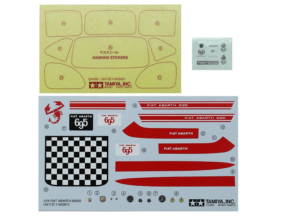 FIAT ABARTH 695 SS TAMIYA 1/24 plastic kit 24173