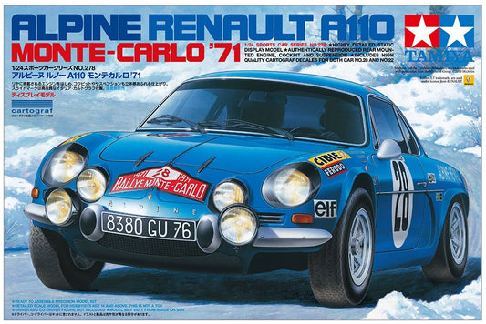 Renault Alpine A110 Monte-Carlo ’71 Tamiya 1/24 plastic kit 24278