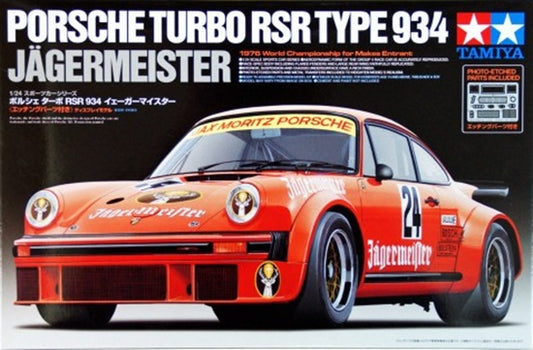 Porsche Turbo RSR Type 934 Jägermeister Tamiya 1/24 plastic kit 24328