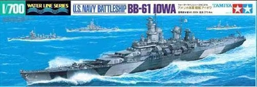 U.S. Battleship BB-61 IOWA Tamiya 1/700 plastic model kit 31616