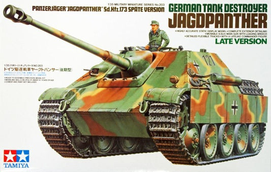 GERMAN TANK DESTROYER JAGDPANTHER LATE VERSION TAMIYA 1/35 plastic kit 35203