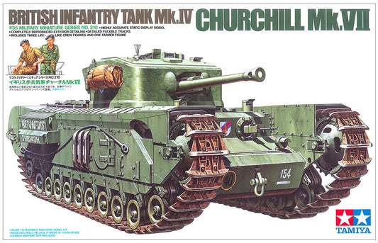 British Infantry Tank Mk.4 Churchill Mk.Ⅶ Tamiya 1/35 plastic kit 35210