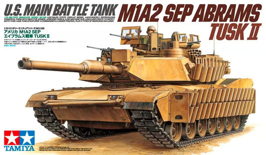 U.S. Main Battle Tank M1A2 SEP Abrams Tusk II Tamiya 1:35 plastic kit 35326