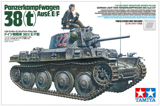 German Light Tank PANZERKAMPFWAGEN 38(t) E/F Tamiya 1/35 plastic kit 35369