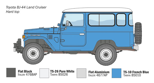 Toyota BJ44 Land Cruiser ITALERI 1:24 plastic kit 3630