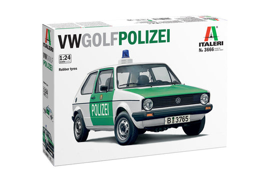 VW Golf Polizei ITALERI 1:24 plastic model kit 3666