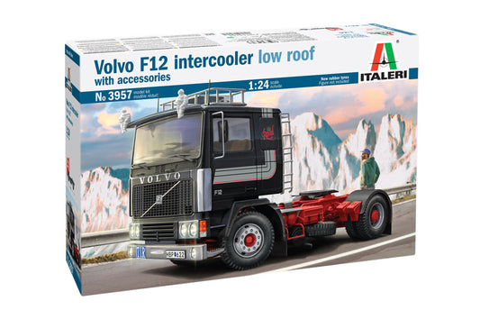 Volvo F12 Intercooler Low Roof with accessories ITALERI 1:24 plastic kit 3957